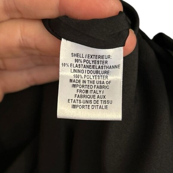 Milly Classic Black Puff Sleeve Mandy Shift Dress, Size 4 - Picture 7 of 7